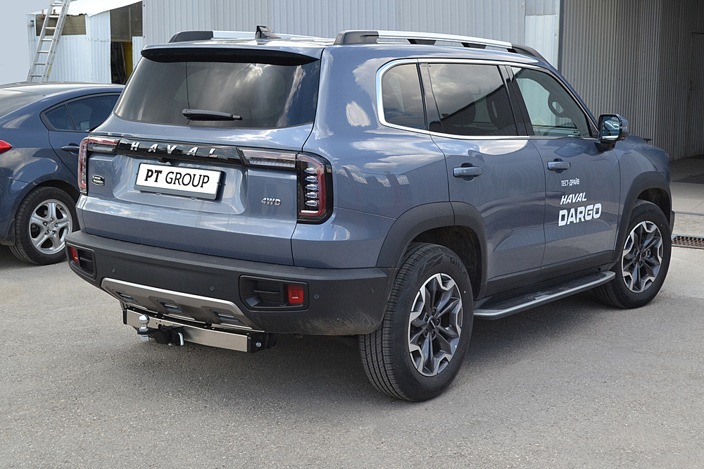 Фаркоп съемный квадрат с НЕРЖ накладкой HAVAL Dargo 2022-