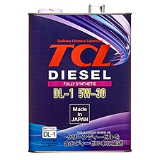 Масло для дизельных двигателей TCL Diesel, Fully Synth, DL-1, 5W30, 4л