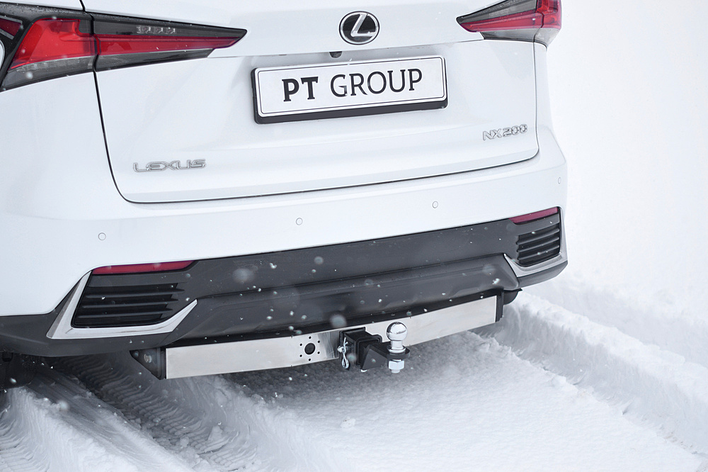 Фаркоп TOYOTA RAV4 2013-2018/ LEXUS NX (с одной выхлопной трубой) 2014- съемный квадрат